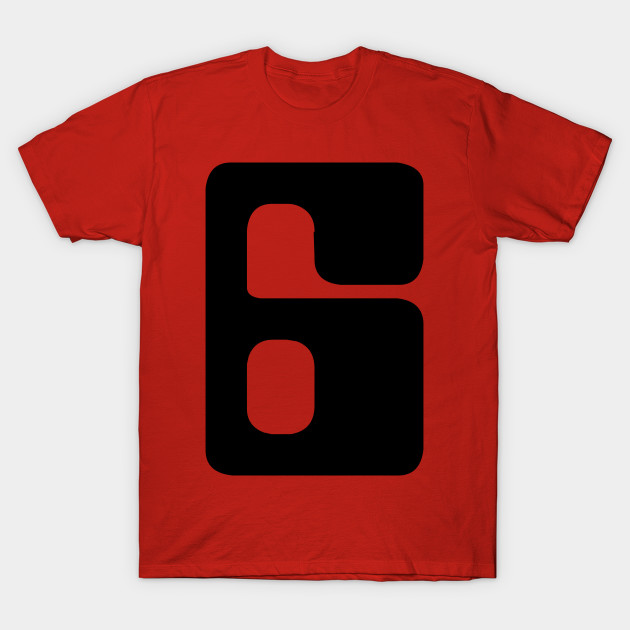 Retro Futuristic Sport Uniform Number Six by Movie Vigilante